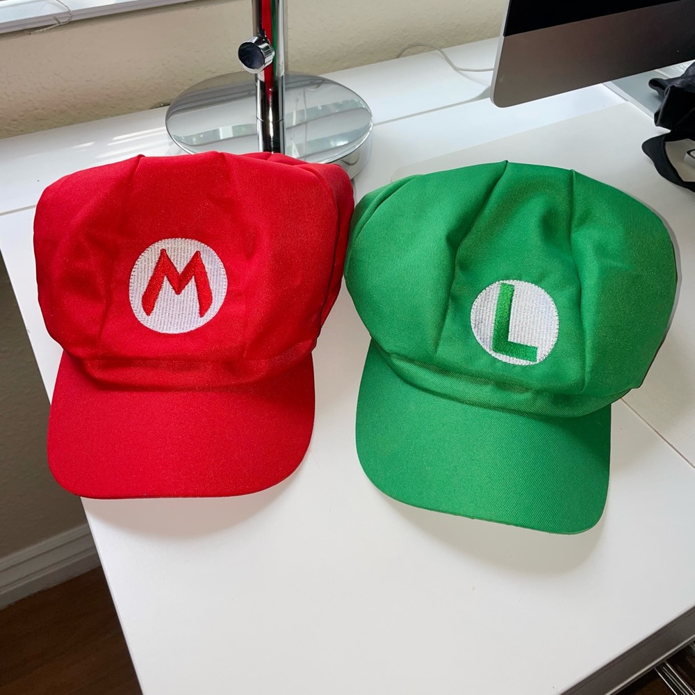 Mario & Luigi hats for adults 🎃👻